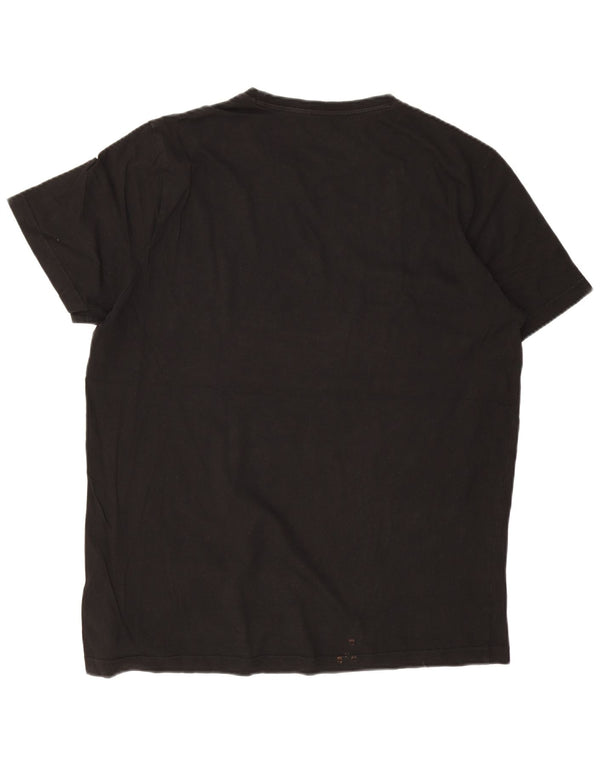 T-shirt grafica da uomo Puma Top XL in cotone nero