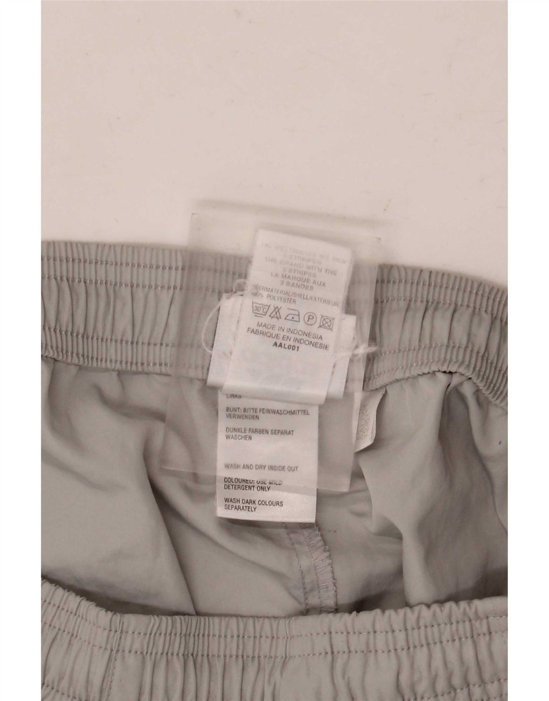 Pantaloncini sportivi Adidas da donna UK 12 poliestere grigio medio