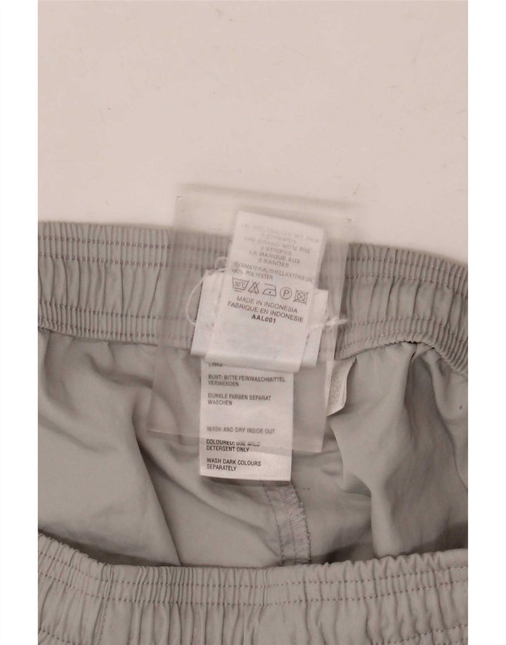 Pantaloncini sportivi Adidas da donna UK 12 poliestere grigio medio