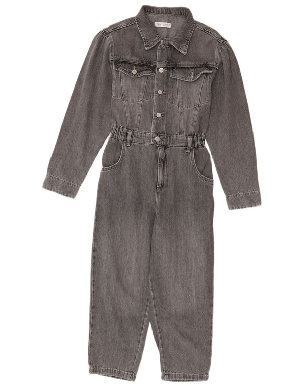 Tuta in denim per ragazze Zara 13-14 anni in cotone grigio
