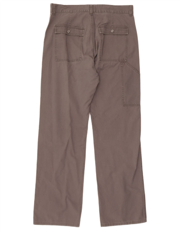 CALVIN KLEIN Mens Straight Cargo Trousers W30 L34 Grey Cotton