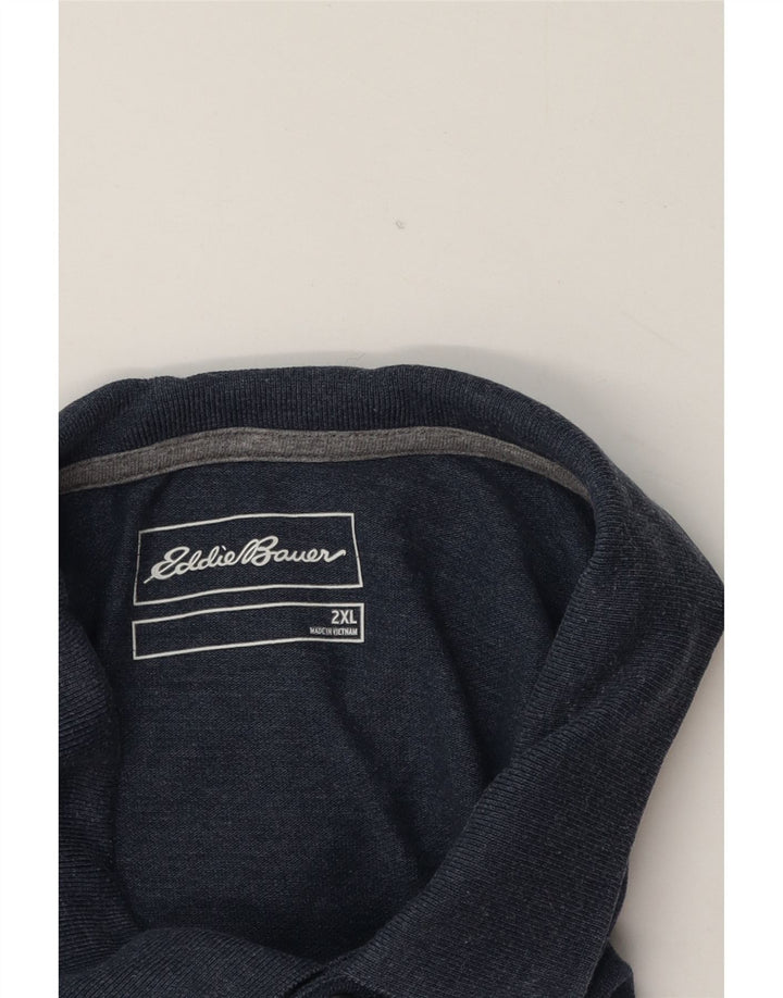 Polo da uomo Eddie Bauer 2XL in cotone blu navy