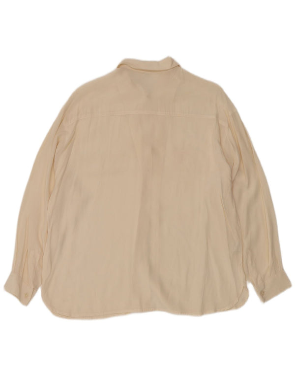 Camicia da donna VINTAGE UK 12 medio bianco sporco