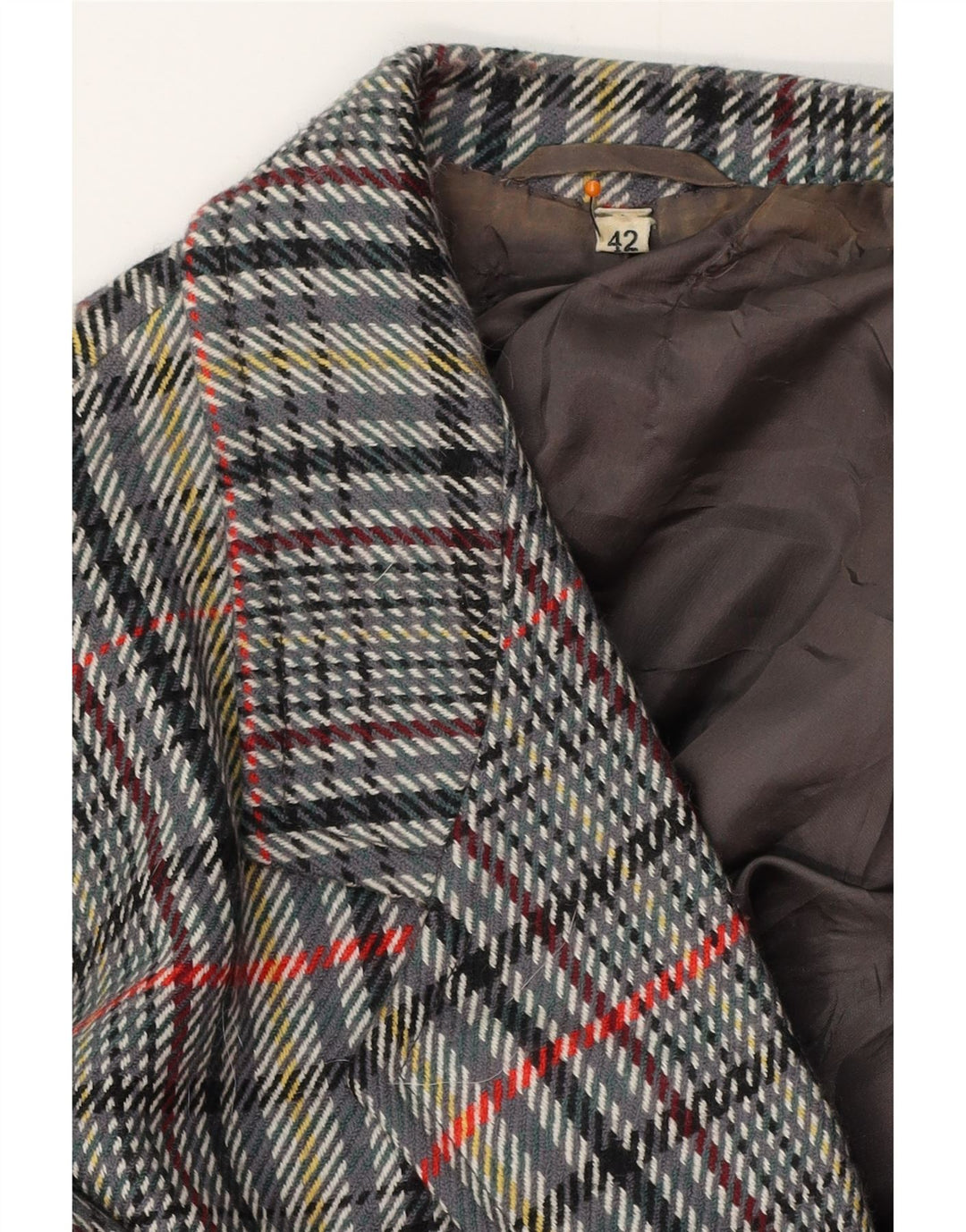 Set gonna 2 pezzi da donna VINTAGE IT 42 medio W30 grigio a quadri