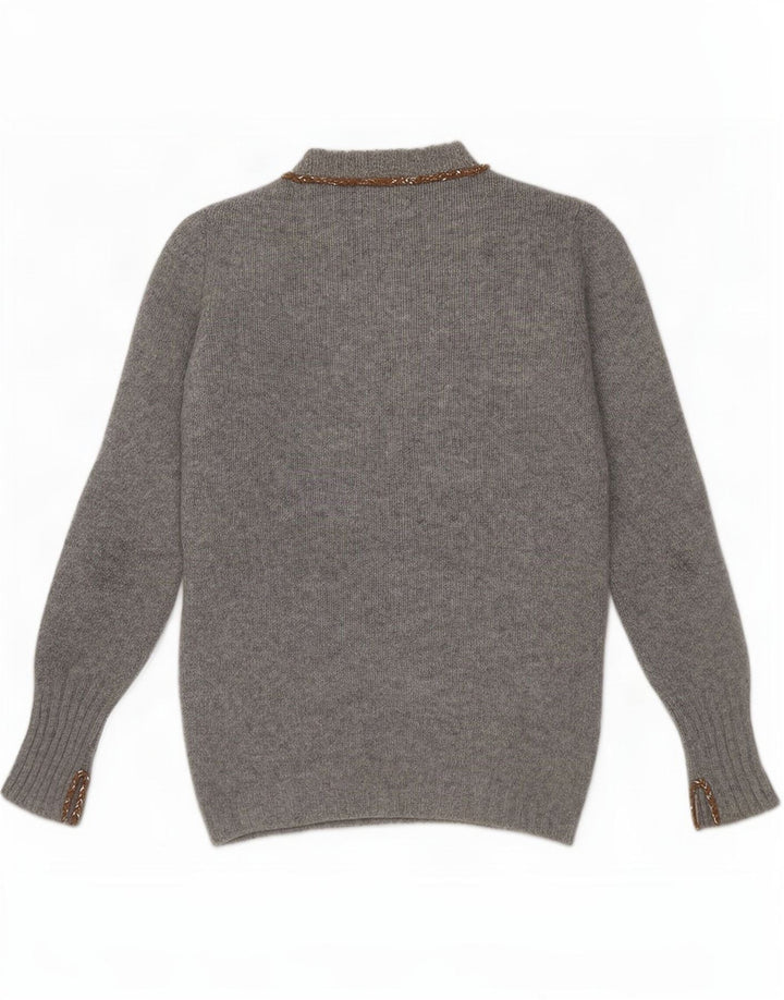 Maglione girocollo da donna Liapull IT 40 Small Grey Cashmere