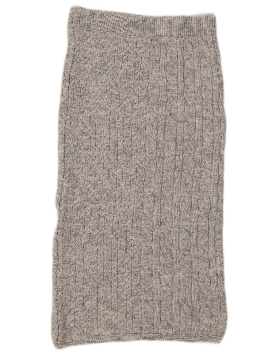 Gonna longuette in maglia da donna Marks & Spencer media W30 acrilico grigio