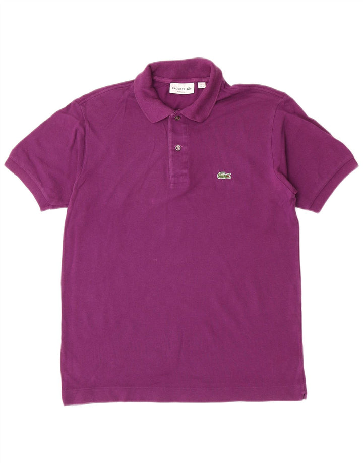Polo da uomo Lacoste Classic Fit taglia 3 piccola in cotone viola