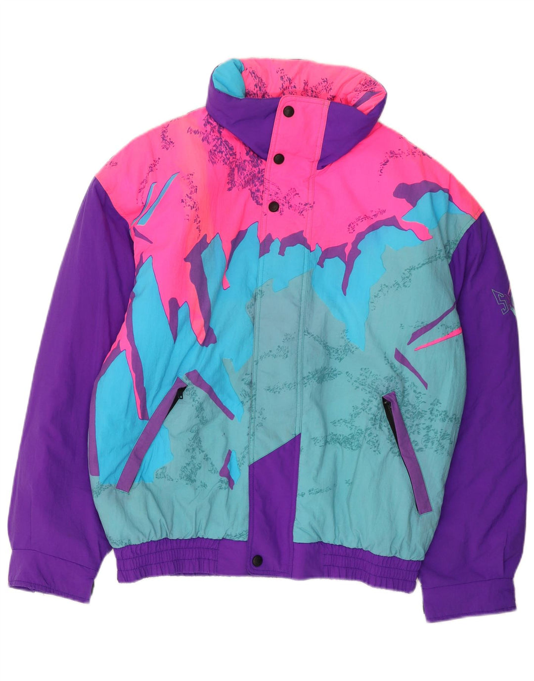 Giacca da sci da uomo FILA vestibilità ampia IT 48 Medium multicolore Colourblock