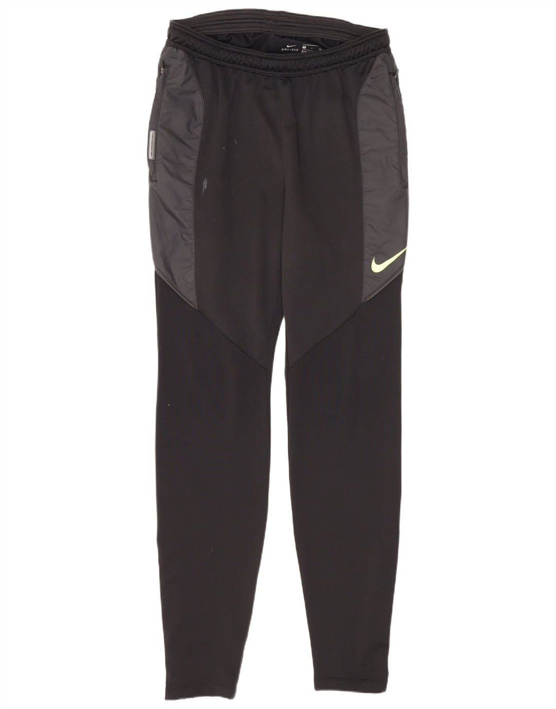 Pantaloni da tuta Nike Dri Fit da uomo, piccoli, in poliestere color block nero