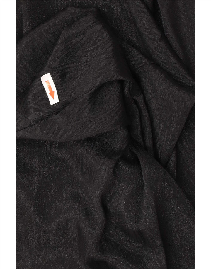 Camicetta da donna Fascino UK 14 Poliestere nero medio con stampa animalier