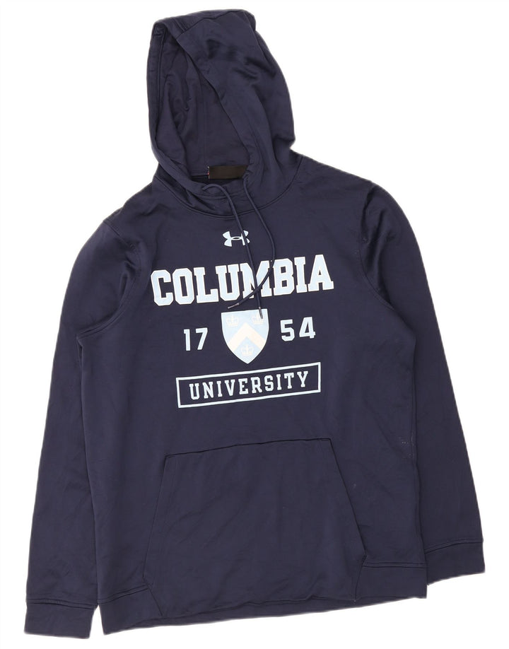 Felpa con cappuccio grafica da uomo Under Armour medio blu navy