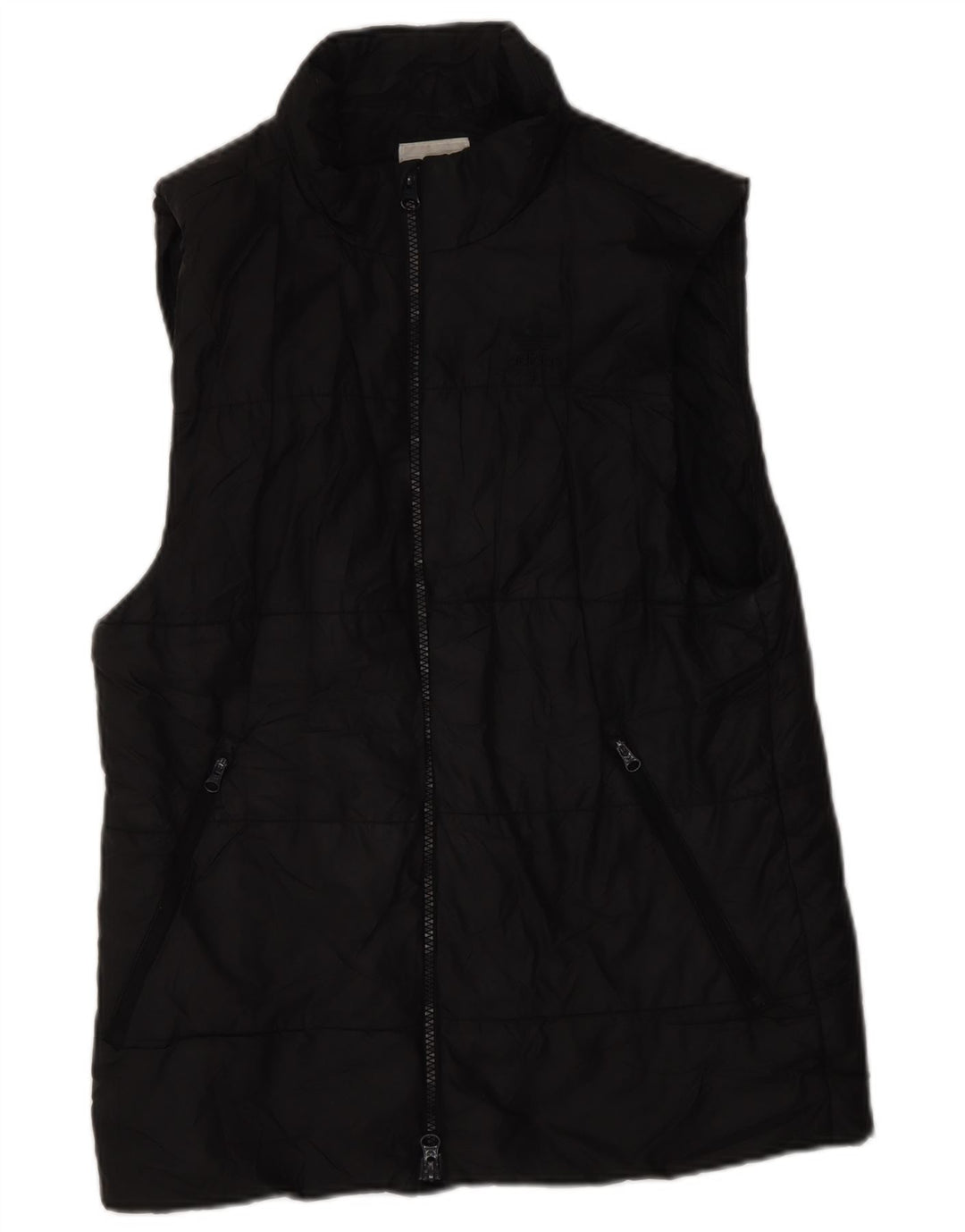 Gilet imbottito da donna ADIDAS UK 10 piccolo poliestere nero