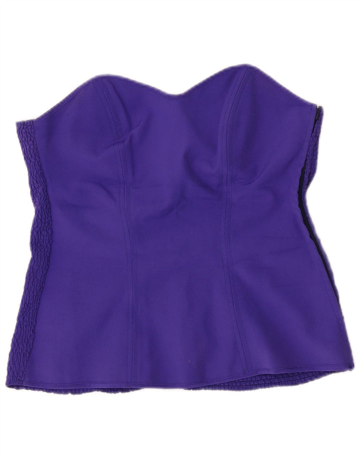 Pancaldi & B Top Corsetto da Donna UK 8 Piccolo Viola Seta