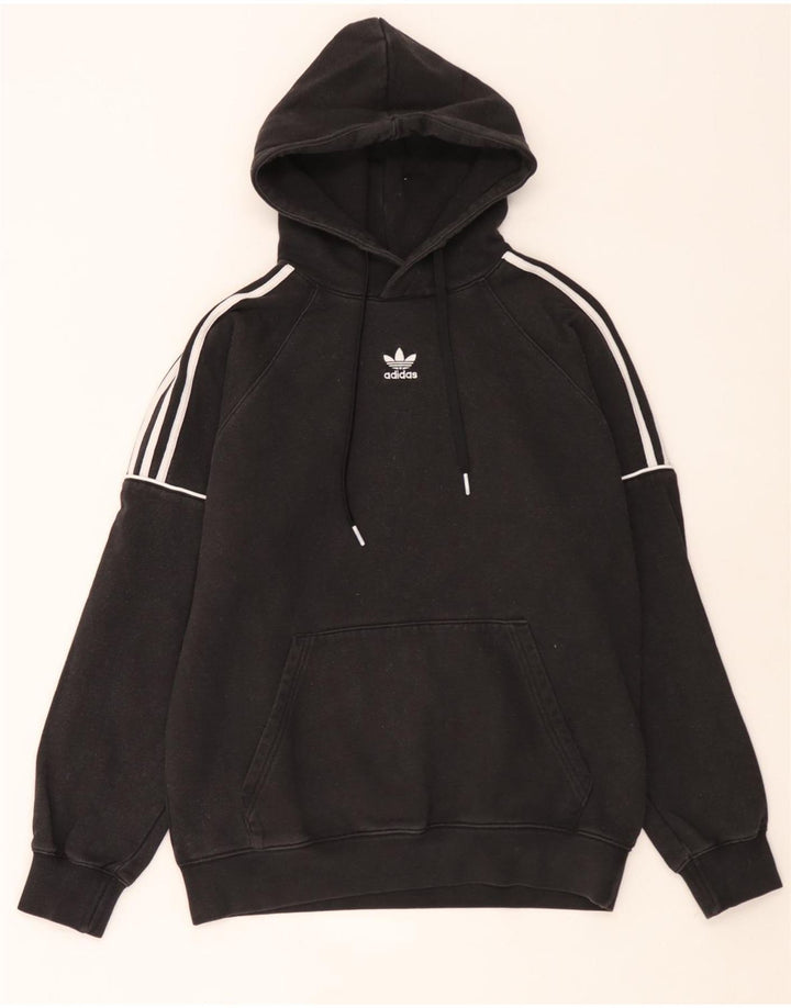 Felpa con cappuccio da uomo Adidas Medium in cotone nero