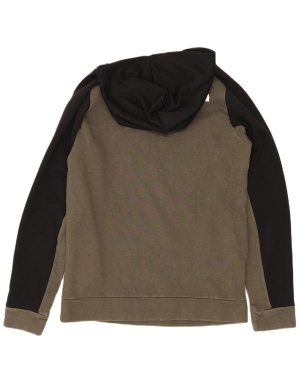 Felpa con cappuccio The North Face da ragazzo 14-15 anni XL in cotone color block kaki