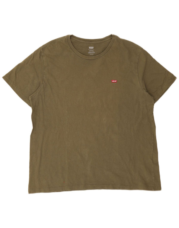 T-shirt standard da uomo Levi's Top XL in cotone kaki