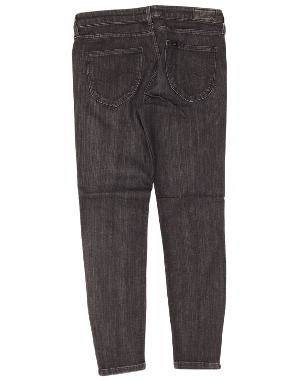 Jeans corti Lee Scarlett da donna W29 L26 cotone nero