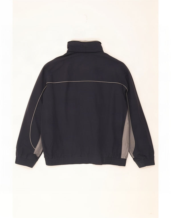 Giubbotto bomber con cappuccio da uomo Marks & Spencer UK 44 2XL Blu navy color block