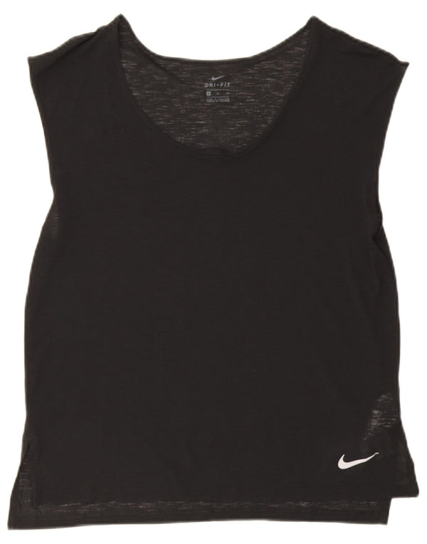 Canotta Nike Dri Fit da donna UK 14 medio nero poliestere