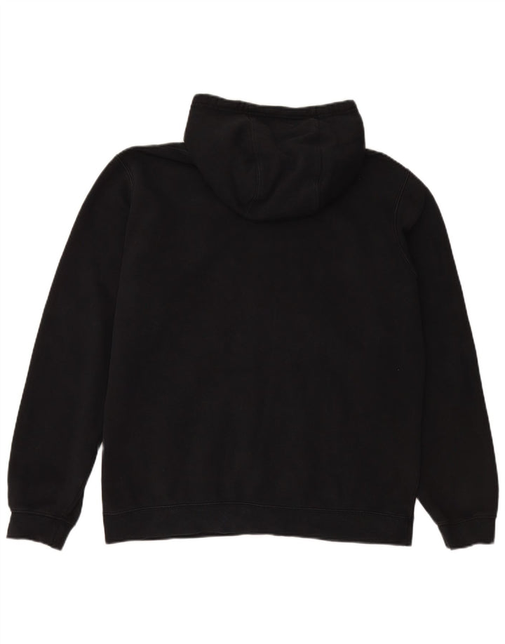 Felpa con cappuccio da uomo NIKE grande in cotone nero
