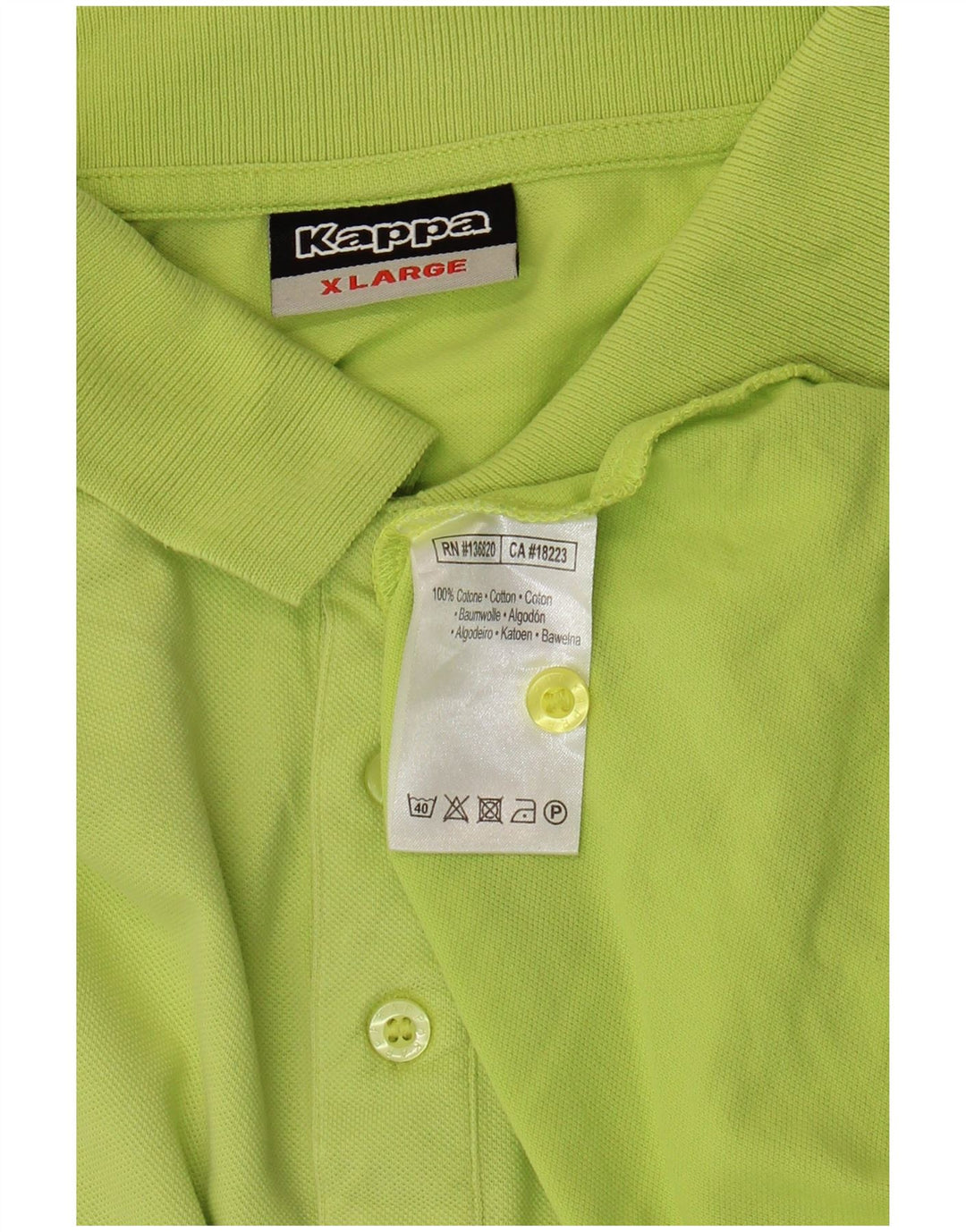 Polo Kappa Uomo XL Verde Cotone