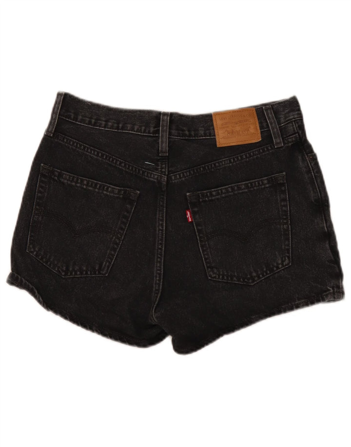 Pantaloncini di jeans da donna Levi's W28 cotone nero medio