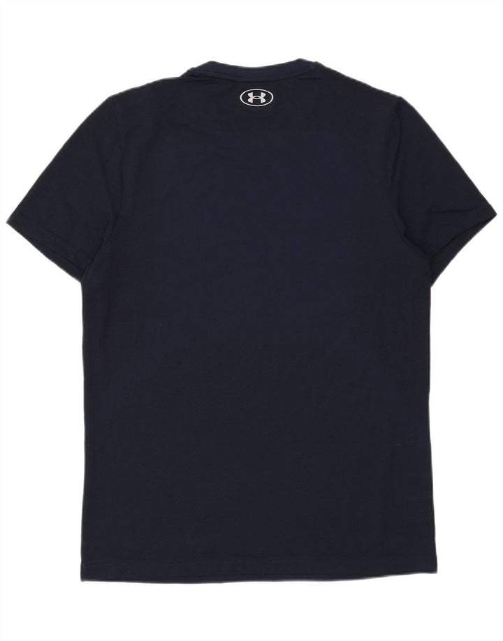 T-shirt da uomo Under Armour Top grande in nylon blu navy