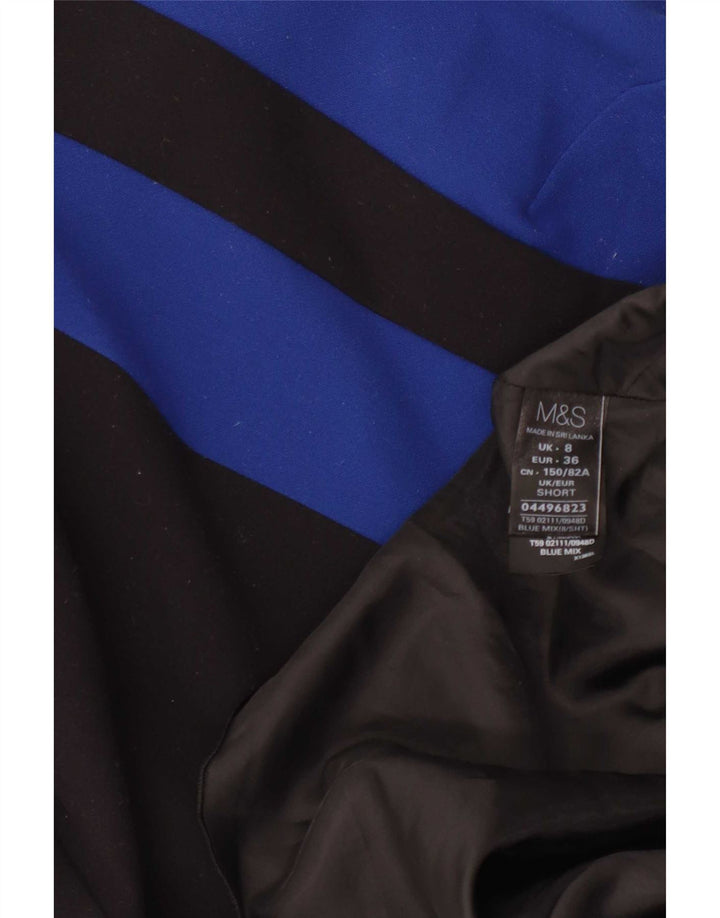 Abito tubino da donna Marks & Spencer UK 8 piccolo poliestere color block nero
