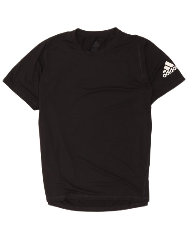 T-shirt grafica da uomo Adidas Top grande in poliestere nero