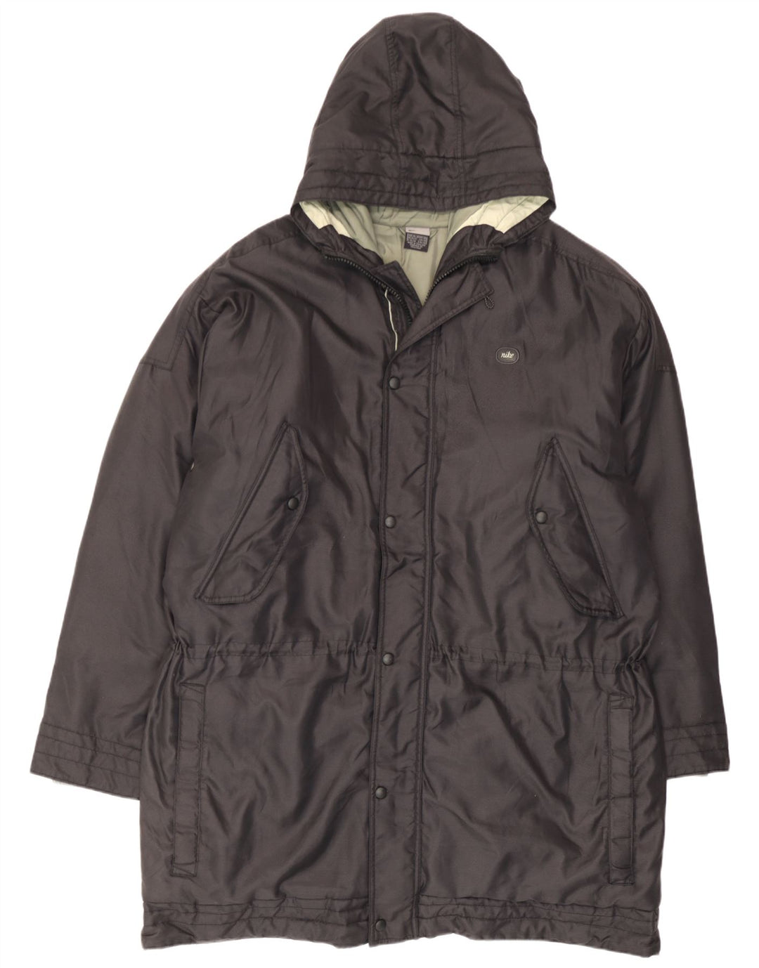 Giacca a vento con cappuccio da uomo Nike UK 45/47 XL poliestere nero