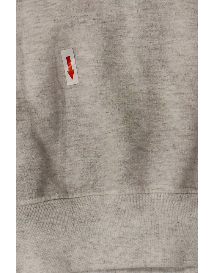 Felpa grafica da uomo Champion, maglione, cotone grigio medio