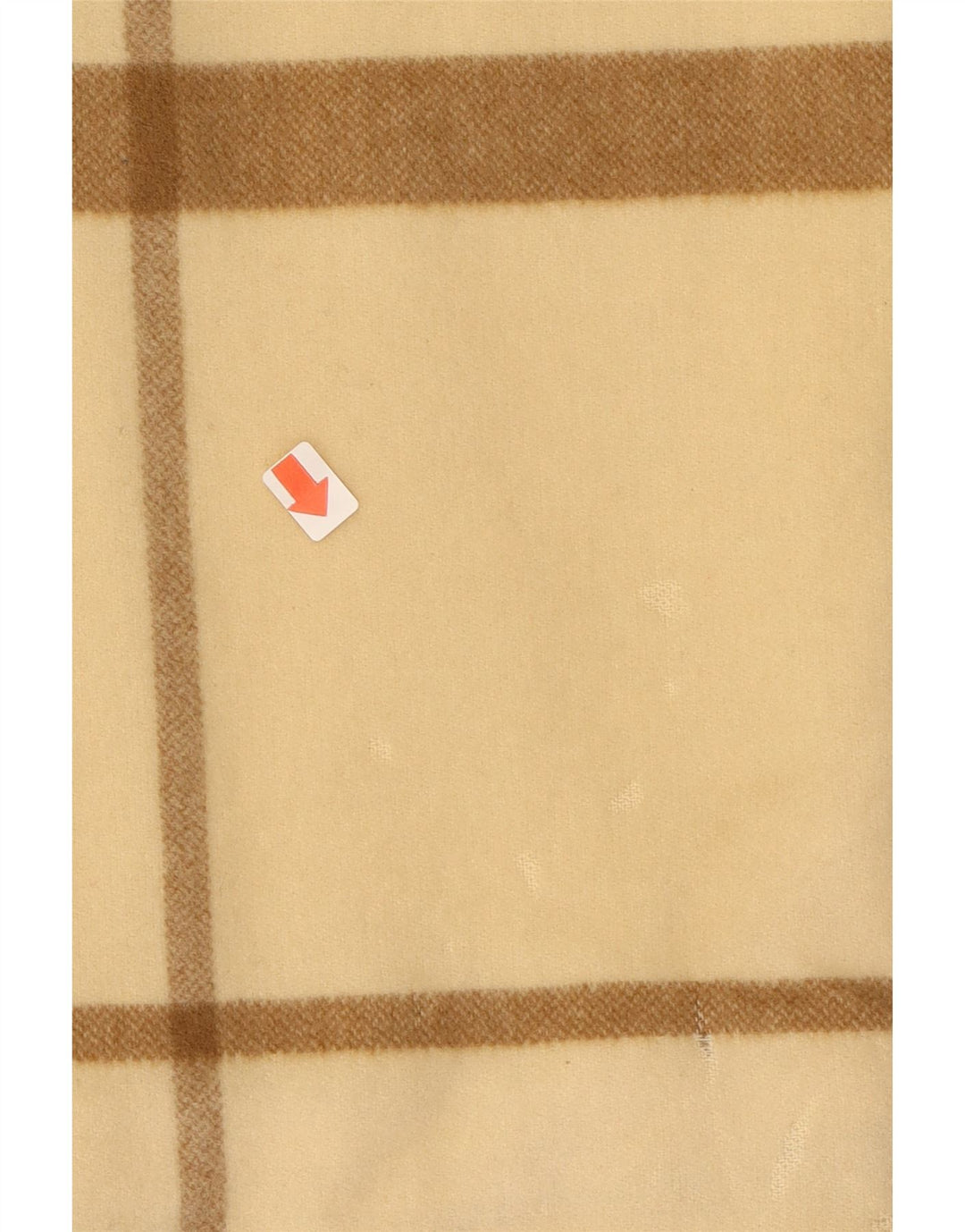 SEGNO Womens Oversized Double Breasted Coat IT 42 Medium Beige Check Vintage Segno and Second-Hand Segno from Messina Hembry 