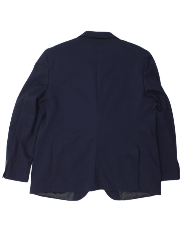 Giacca blazer a 2 bottoni Marks & Spencer da uomo UK 48 2XL Poliammide blu navy