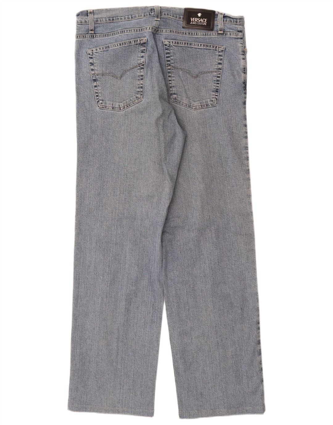 Jeans dritti da donna Versace W34 L31 Blu
