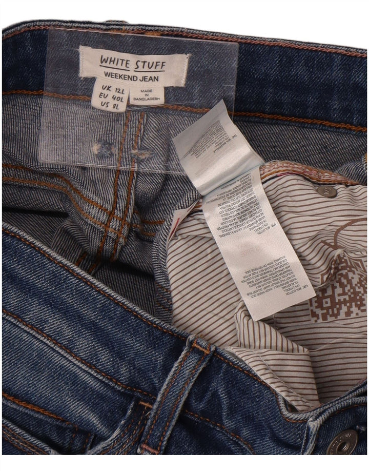 Jeans slim da fine settimana da donna di White Stuff UK 12 medio W32 L31 cotone blu