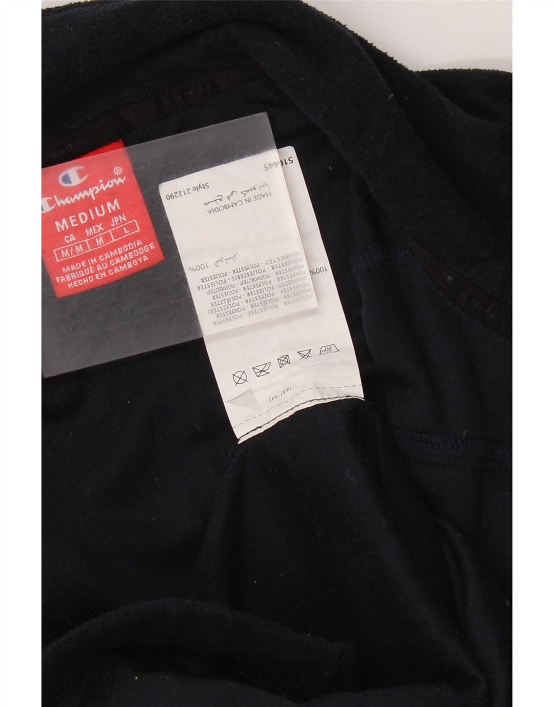 Giacca in pile da donna Champion UK 14 poliestere blu navy medio