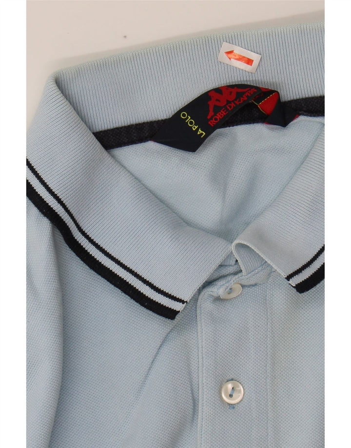 KAPPA Mens Polo Shirt 2XL Blue Cotton Vintage Kappa and Second-Hand Kappa from Messina Hembry 