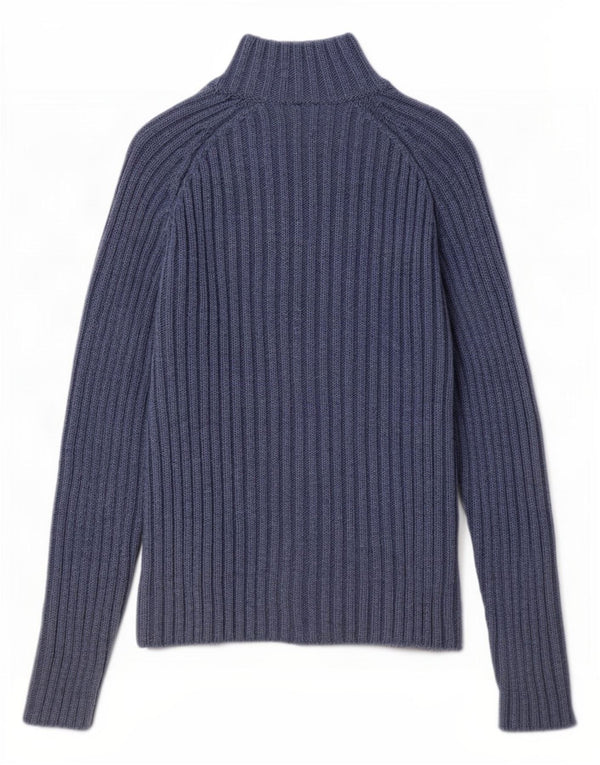 Maglione cardigan vestibilità regolare da donna Lacoste taglia 38 lana blu medio