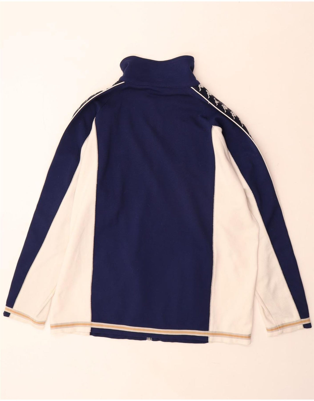 Giacca da tuta grafica da uomo KAPPA XL in poliestere color block blu navy