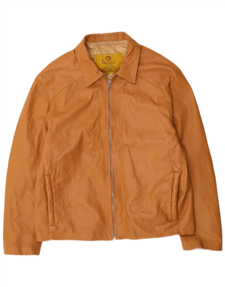 Giacca in Pelle Donna Peruzzi IT 52 2XL Pelle Beige
