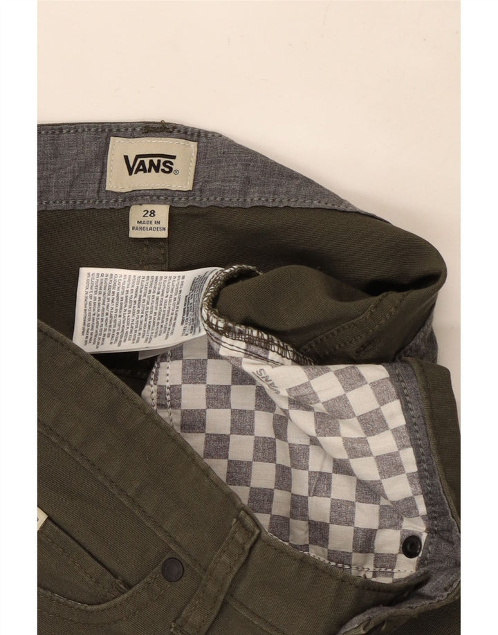 Pantaloncini casual da uomo VANS W28 piccoli in cotone kaki