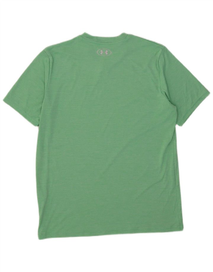 T-shirt da uomo Under Armour Top verde medio in poliestere