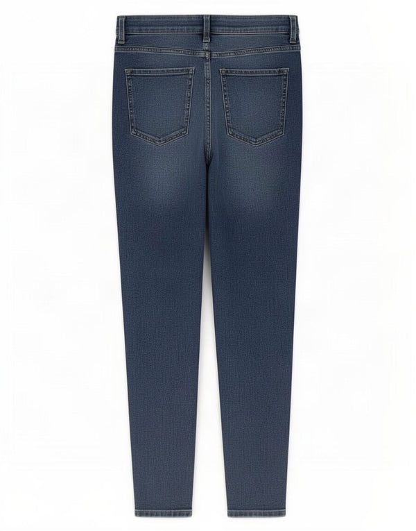 Marks & Spencer Womens Slim Jeans UK 14 Medium W30 L26 Blue Cotton