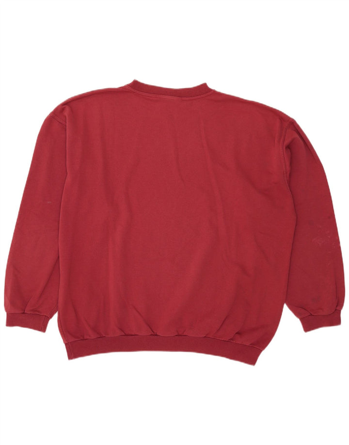 Felpa da uomo Wrangler Jumper XL Borgogna in cotone
