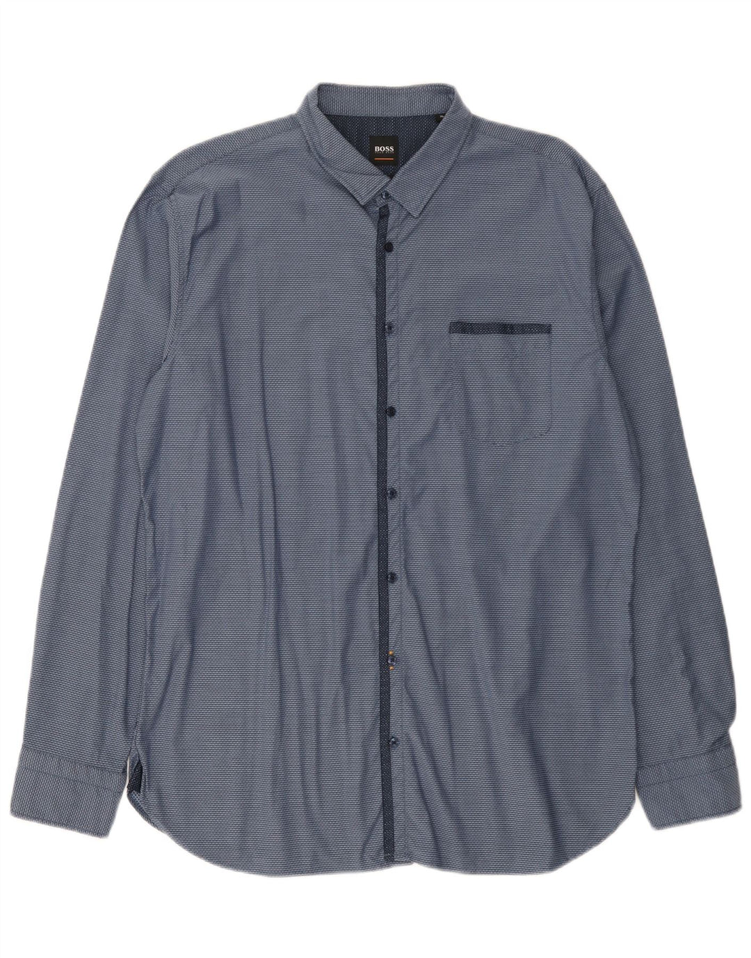 Camicia da uomo Hugo Boss XL blu maculato
