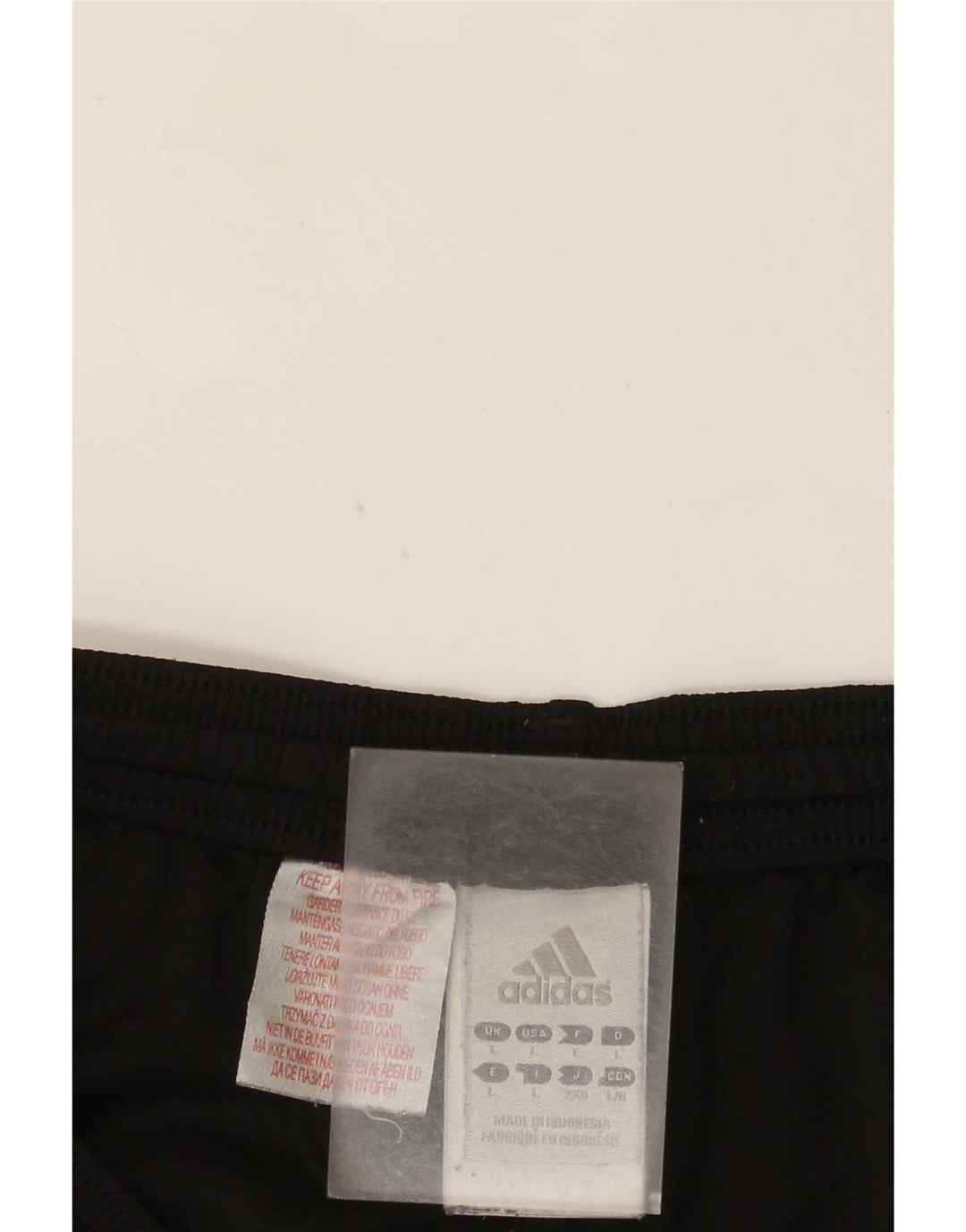 Pantaloncini sportivi Adidas Climalite da uomo grandi in poliestere nero