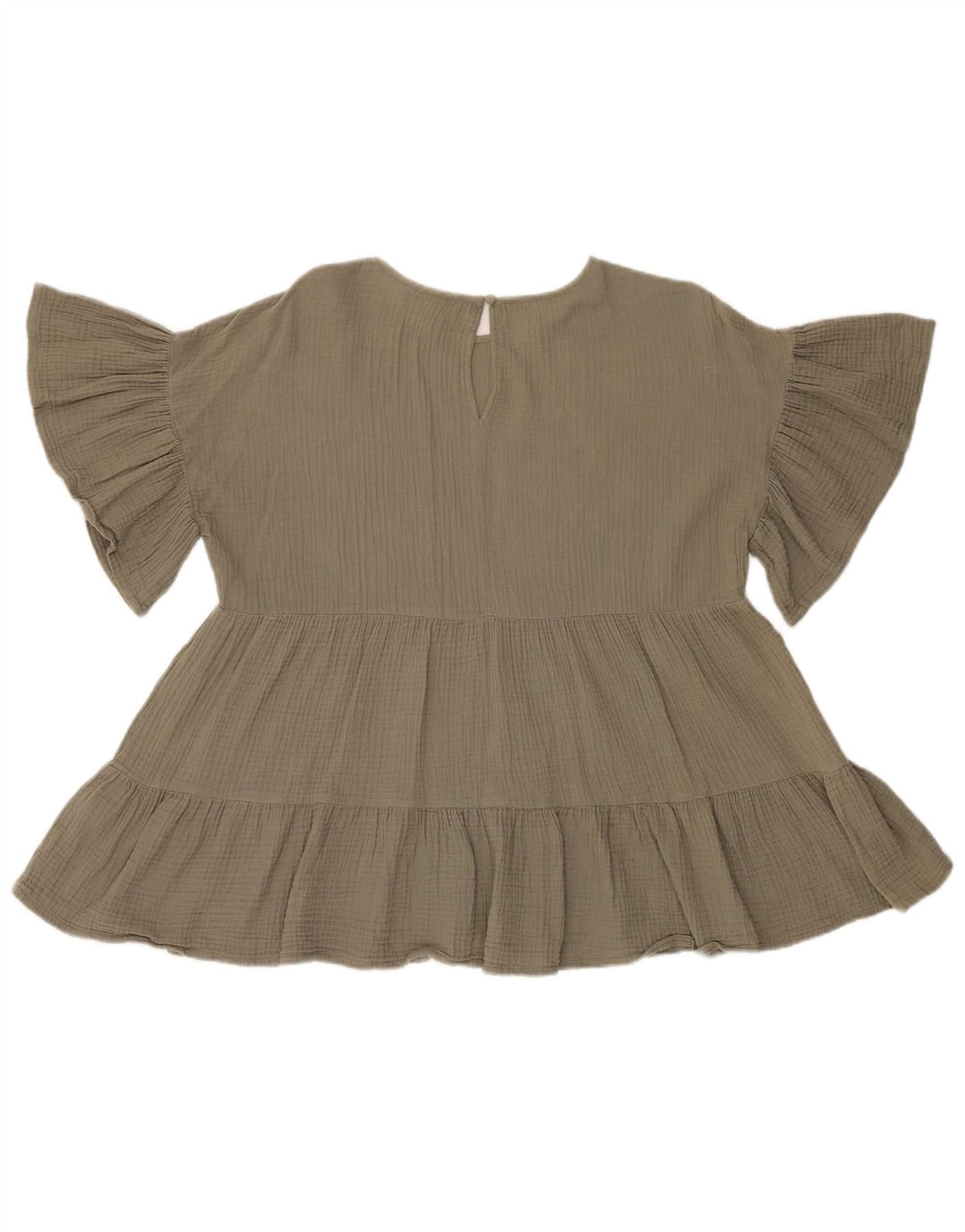 Camicetta oversize da donna French Connection Top UK 8 Small Cotone kaki