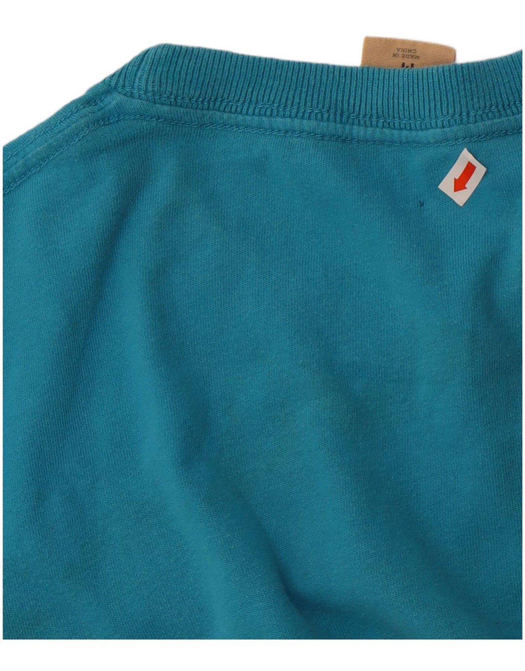 T-shirt grafica da uomo Hollister Top in cotone blu medio