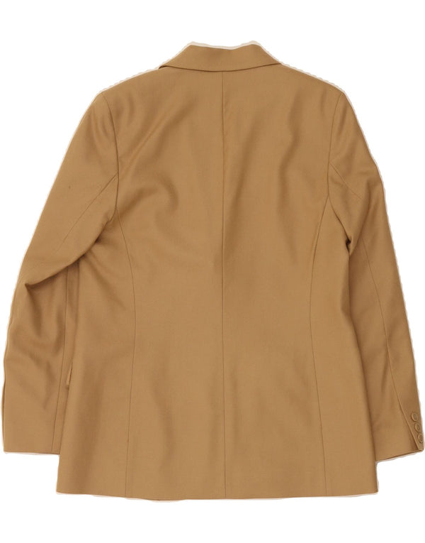 PENDLETON Womens Oversized 2 Button Blazer Jacket UK 8 Small  Beige Wool