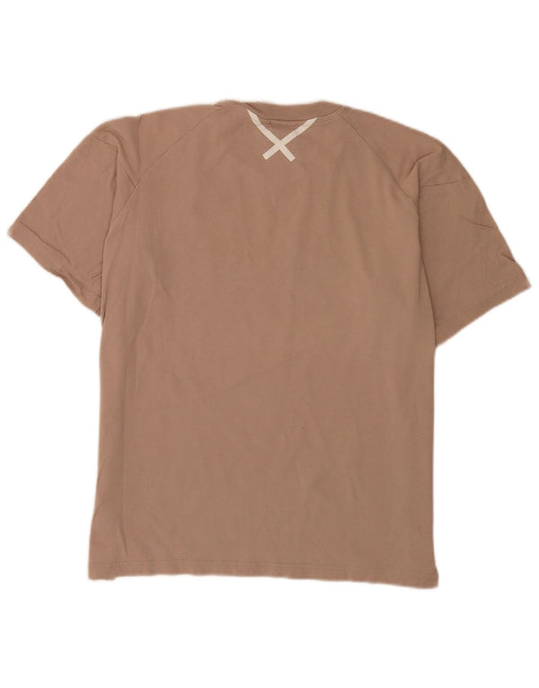 Maglietta Adidas da donna vestibilità ampia UK 12 cotone marrone medio